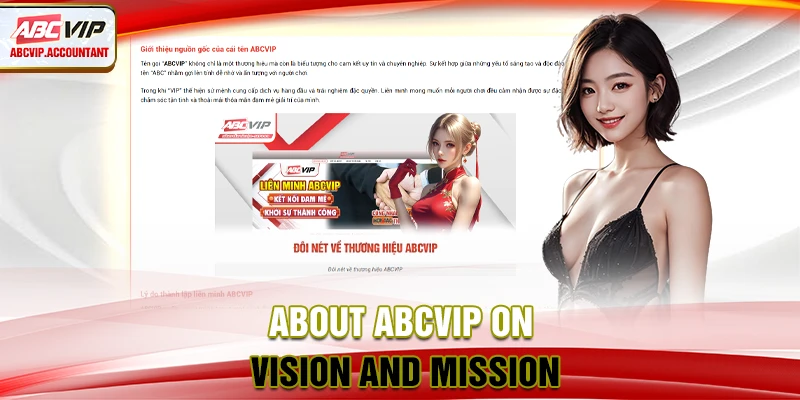 About ABCVIP on vision and mission About ABCVIP on vision and mission
