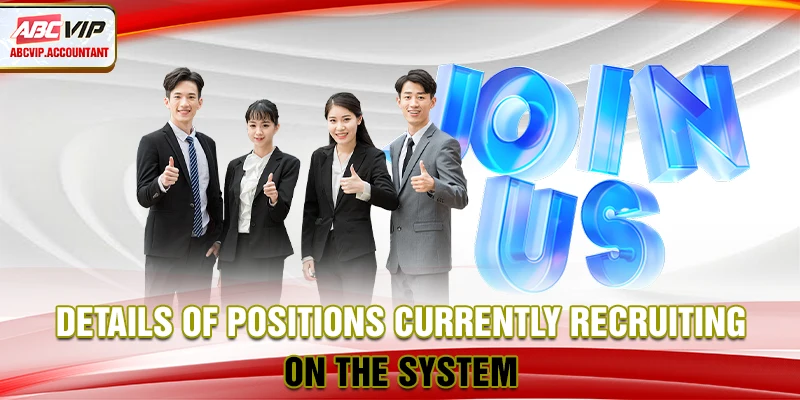 Details of positions currently recruiting on the system Details of positions currently recruiting on the system